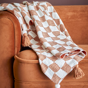 Chola throw - brown