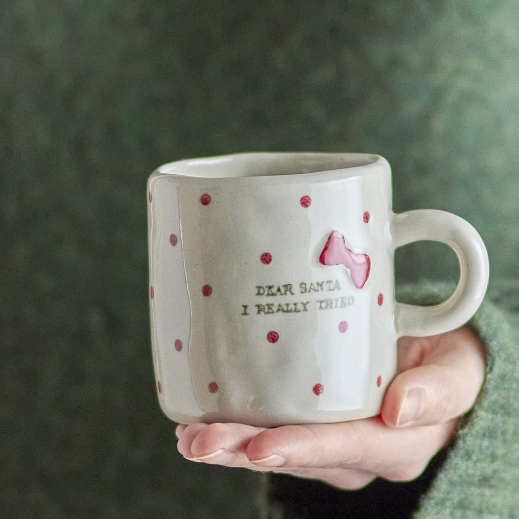 Christy cup - dear Santa I really tried