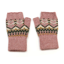 Load image into Gallery viewer, Fair isle bobble hat - pink
