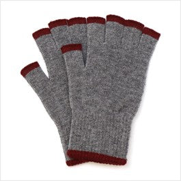 Fingerless gloves - grey mix