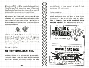 Horrible science quiz book