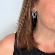 Load image into Gallery viewer, Acrylic hoop earrings - various colours
