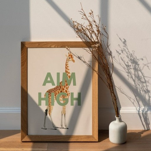 Aim high print (unframed)