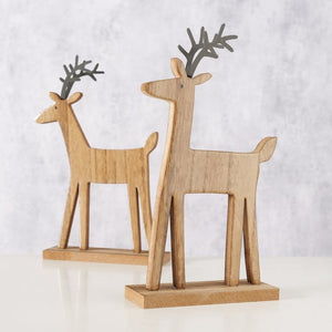 Wooden reindeer dec