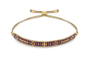 Aslan gold mulberry beaded friendship bracelet