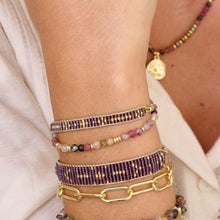Load image into Gallery viewer, Aslan gold mulberry beaded friendship bracelet
