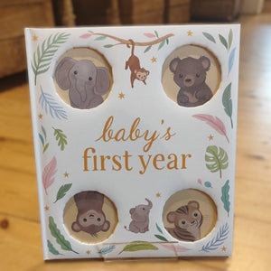 Baby's first year record book - jungle