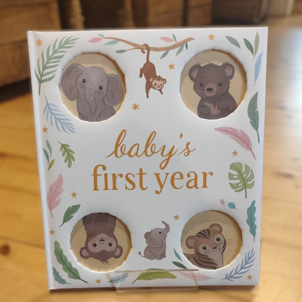 Baby's first year record book - jungle