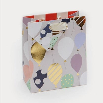 Print balloons gift bag - medium