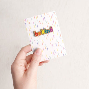 Be kind enamel pin