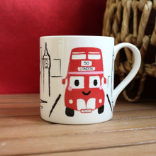 Load image into Gallery viewer, Big red bus mug
