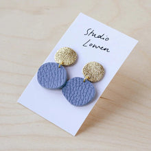 Load image into Gallery viewer, Leather Bili pop earrings - various colours
