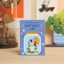 Load image into Gallery viewer, Birthday cat pin
