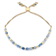 Load image into Gallery viewer, Bliss blue aventurine gold bracelet
