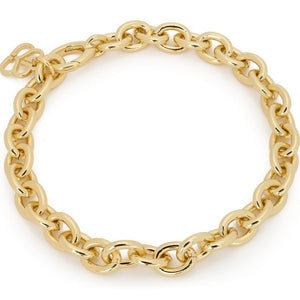 Bold gold chunky chain bracelet