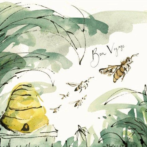 Bon voyage bee hive card