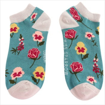 Botany study trainer socks - teal