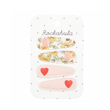 Load image into Gallery viewer, Bramble heart fabric clip set
