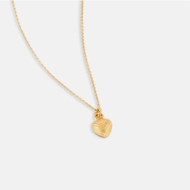 Bubble heart necklace - gold