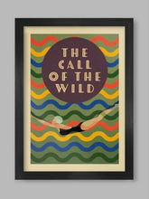 Load image into Gallery viewer, Call of the wild swimming framed print
