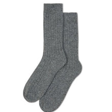 Load image into Gallery viewer, Cashmere blend rib sock - various colours
