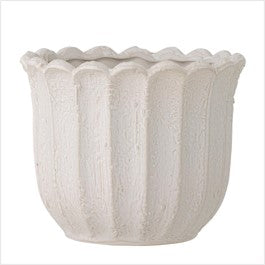 Chaca flowerpot - white