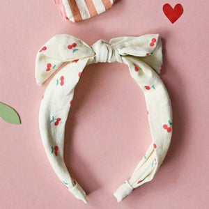 Cherry tie headband