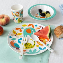 Load image into Gallery viewer, Kid's melamine dinner set - wild wonders
