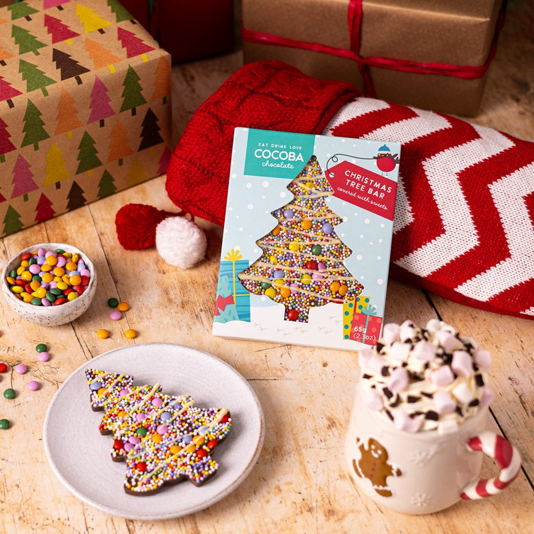 Christmas tree choc bar