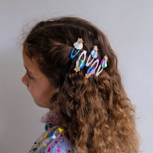 Load image into Gallery viewer, Chubby shooting star mini hair clips
