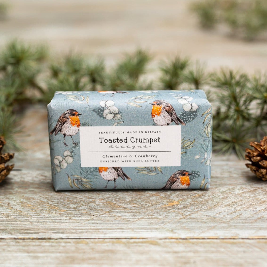 Clementine & cranberry soap