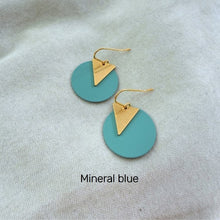 Load image into Gallery viewer, Coloured disc earrings - various colours
