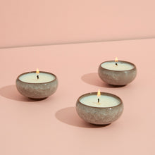Load image into Gallery viewer, Contemporary kiln tea lights - blackberry &amp; cedarwood
