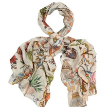 Load image into Gallery viewer, Cornucopia scarf - ivory
