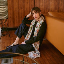 Load image into Gallery viewer, Cornucopia scarf - ivory
