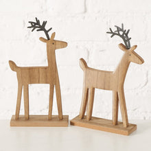 Load image into Gallery viewer, Wooden reindeer dec
