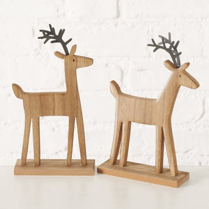 Wooden reindeer dec