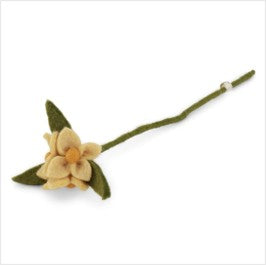 Flower on branch - dusty light yellow