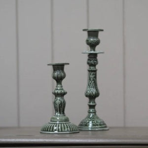 Enamel candlestick - forest