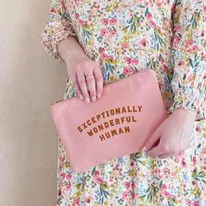 Exceptionally wonderful human pouch - blush pink