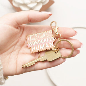 Exceptionally wonderful human enamel keyring