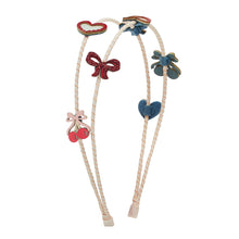 Load image into Gallery viewer, Fancy cherries double headband
