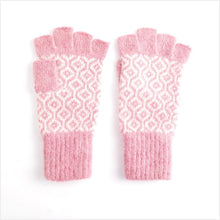 Load image into Gallery viewer, Fingerless honeycomb gloves - pink
