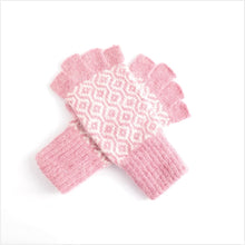 Load image into Gallery viewer, Fingerless honeycomb gloves - pink
