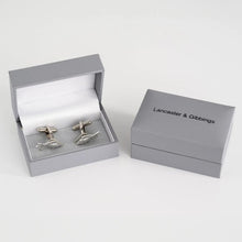 Load image into Gallery viewer, Fish pewter cufflinks
