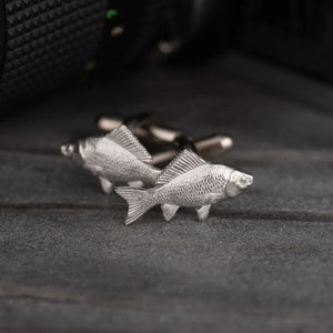 Fish pewter cufflinks
