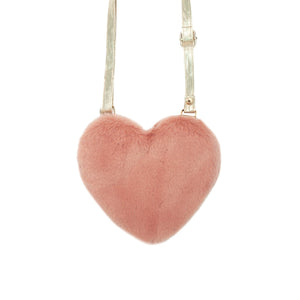 Fluffy heart bag