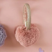 Load image into Gallery viewer, Fluffy heart earmuffs
