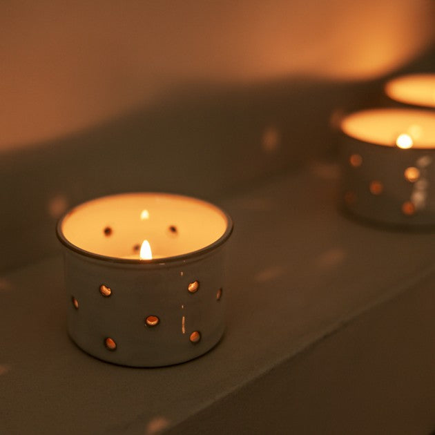 Tealights - geranium leaf