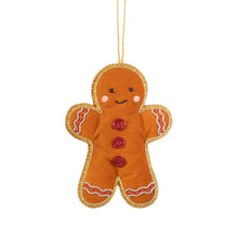 Load image into Gallery viewer, Gingerbread man (zari) Xmas dec

